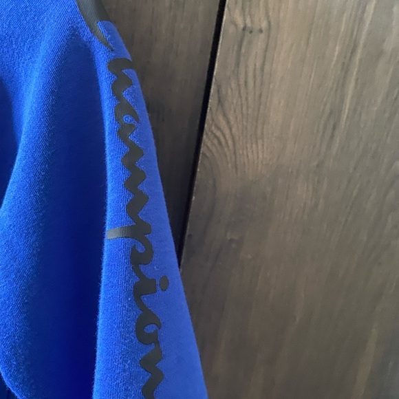 Champion Blue and Black Zip-Up Hoodie for Kids size XS (5/6) - Picture 4 of 9